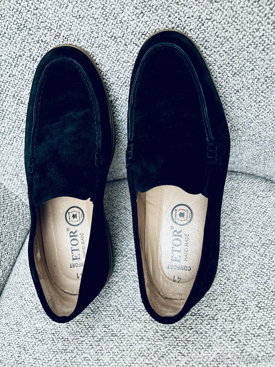 Kožené pánske mokasíny 41 Hand Made - 3