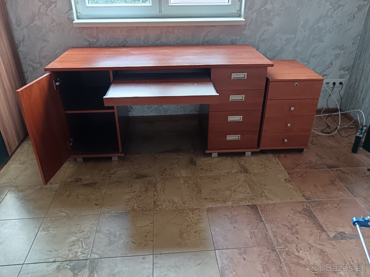 Písací stôl so skrinkou - 3