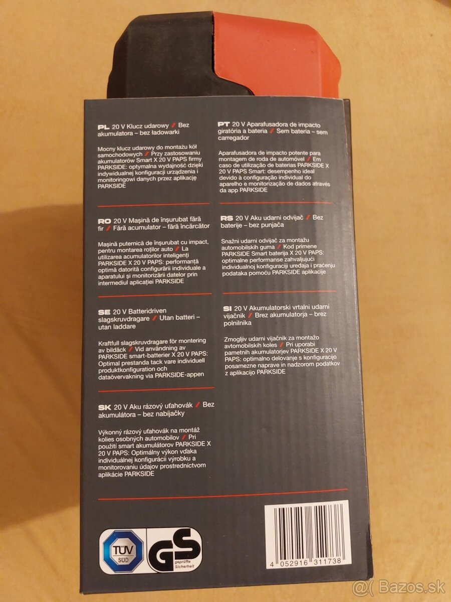 Parkside Performance AKU rázový uťahovák PPDSSA 20-Li A1 - 3
