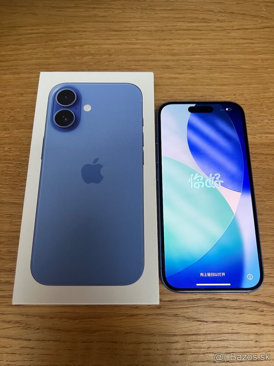 Predám iPhone 16 128GB, TOP, 96% BAT, ZARUKA 1R, VOLNY - 3