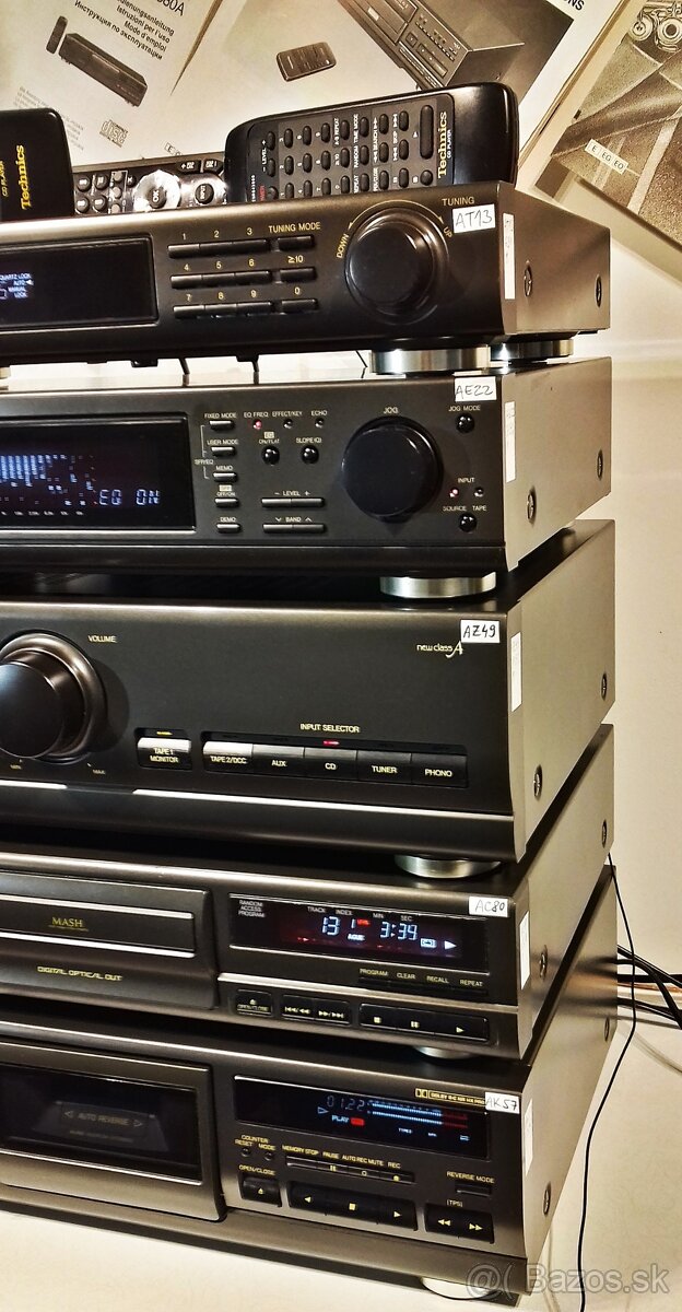 Zostava TECHNICS tuner, equalizer, zosilnovac, CD, deck= C01 - 3