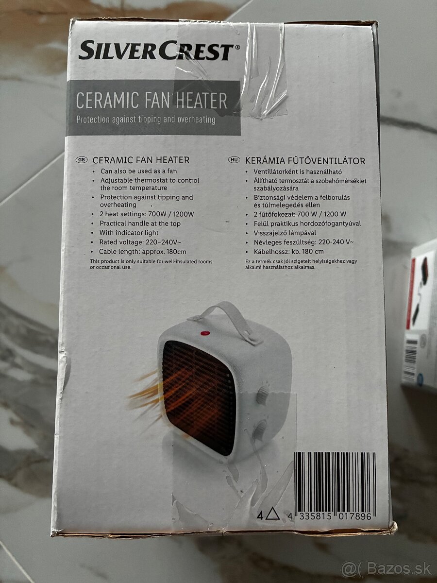 Keramický teplovzdušný ventilátor - kúrenie - 3