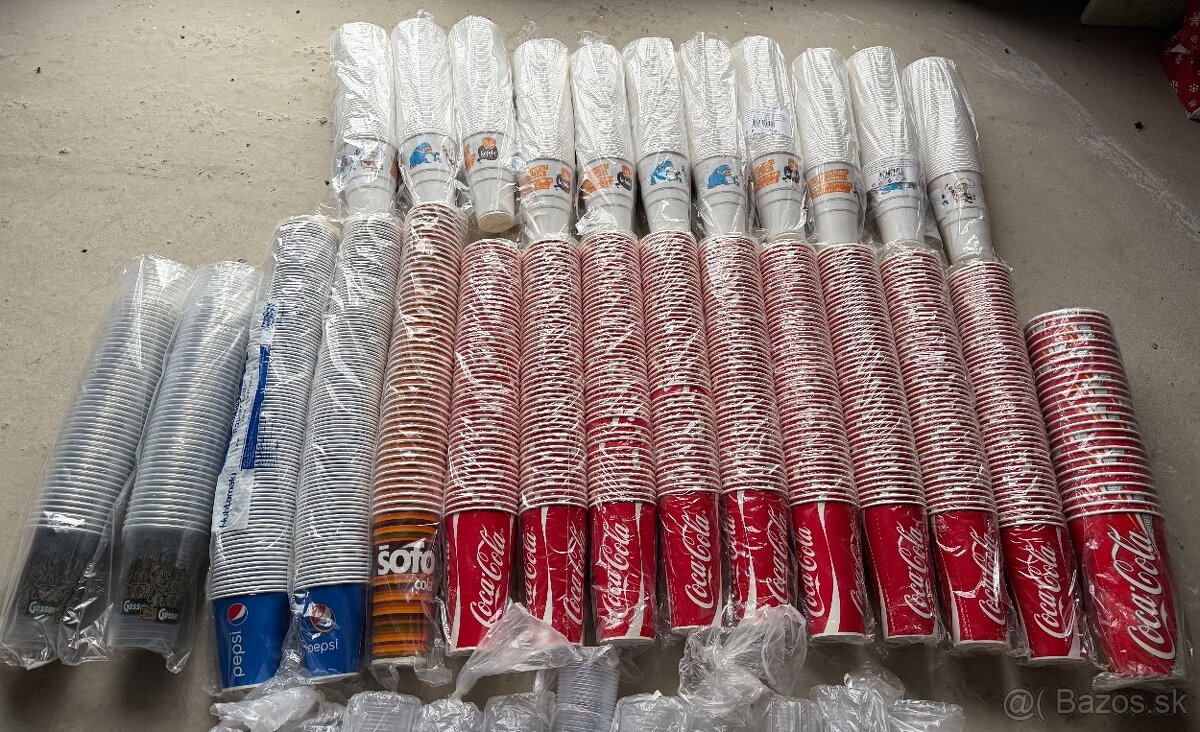 Plastové pohare, - 3