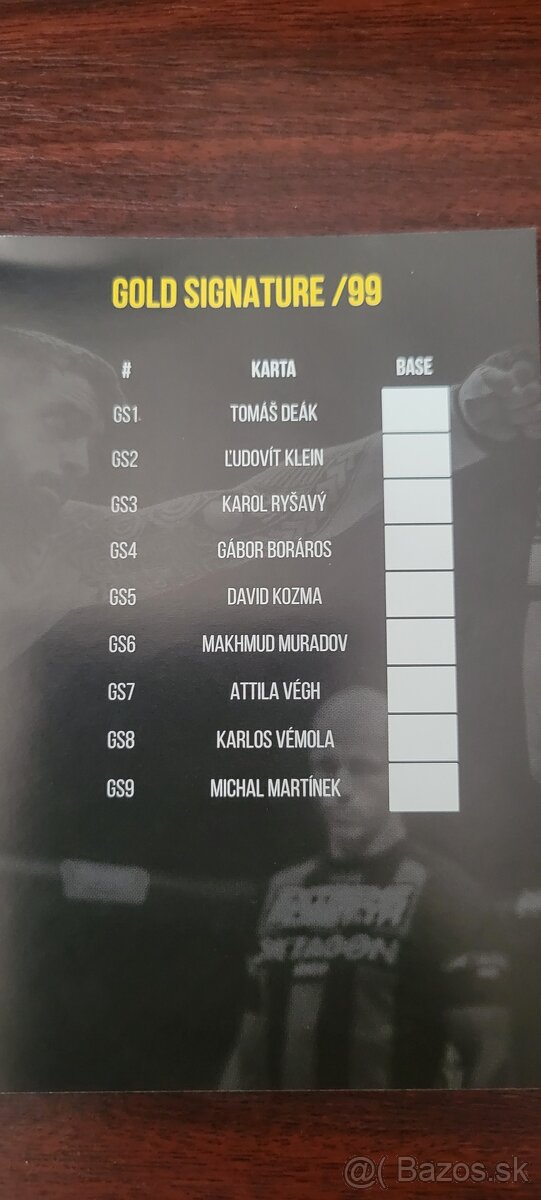 Predam Oktagon podpisanu karticku Attila Vegh - 3