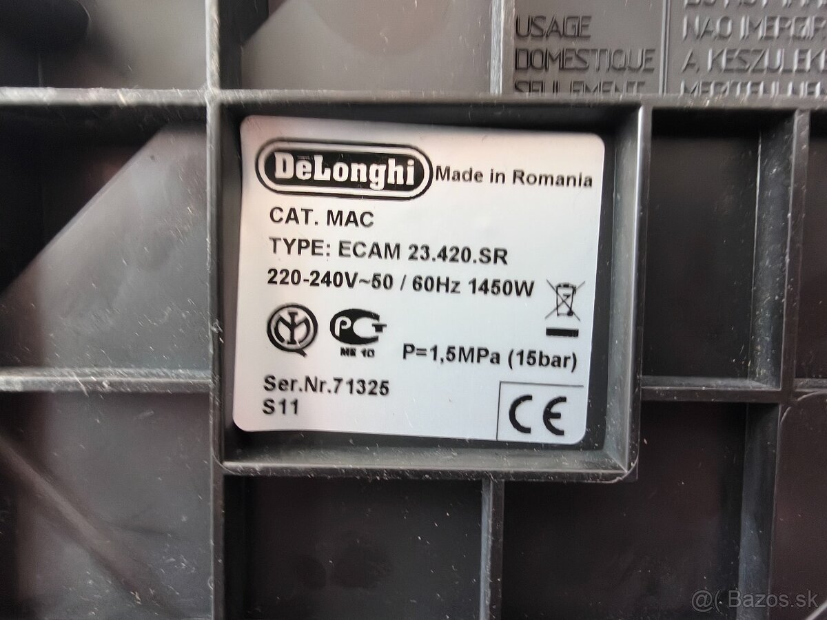 kávovar De'Longhi Intesa ECAM 23.420.SR - 3