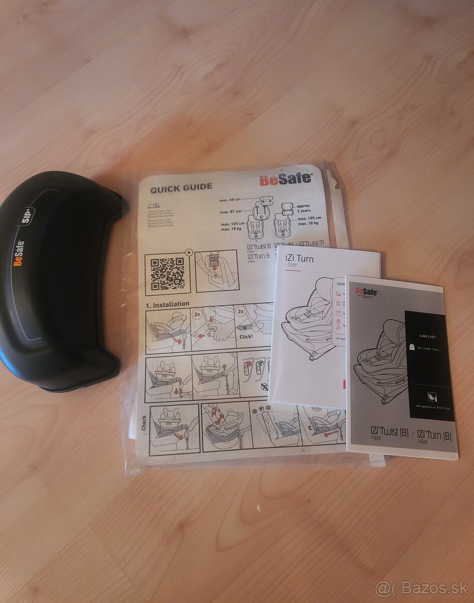 BeSafe iZi Turn iSize rotacna, sklopna - 3