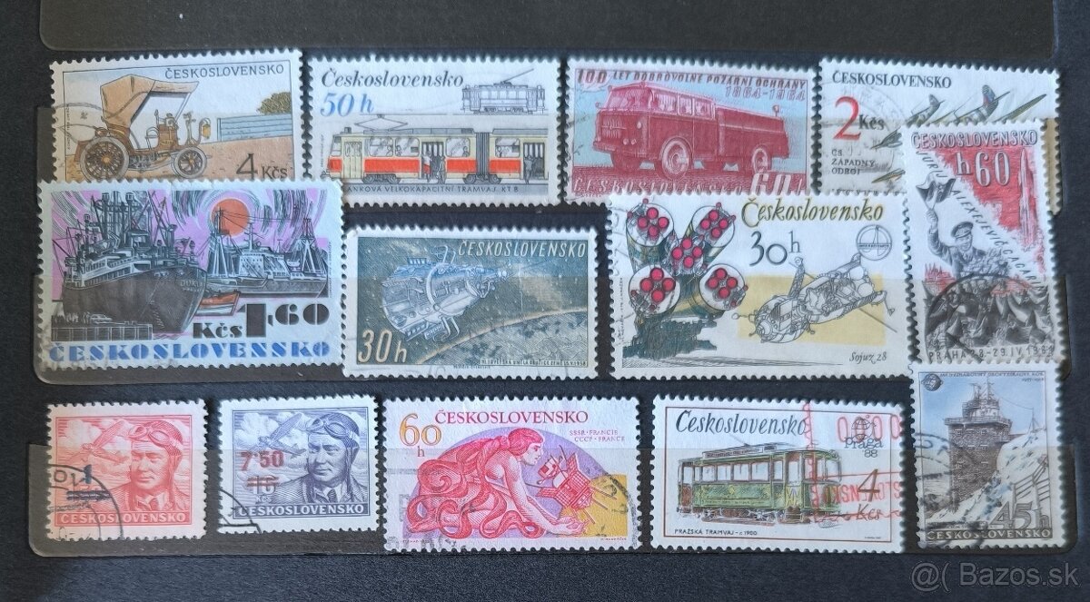 Poštové známky Československo - doprava / kozmos - 3