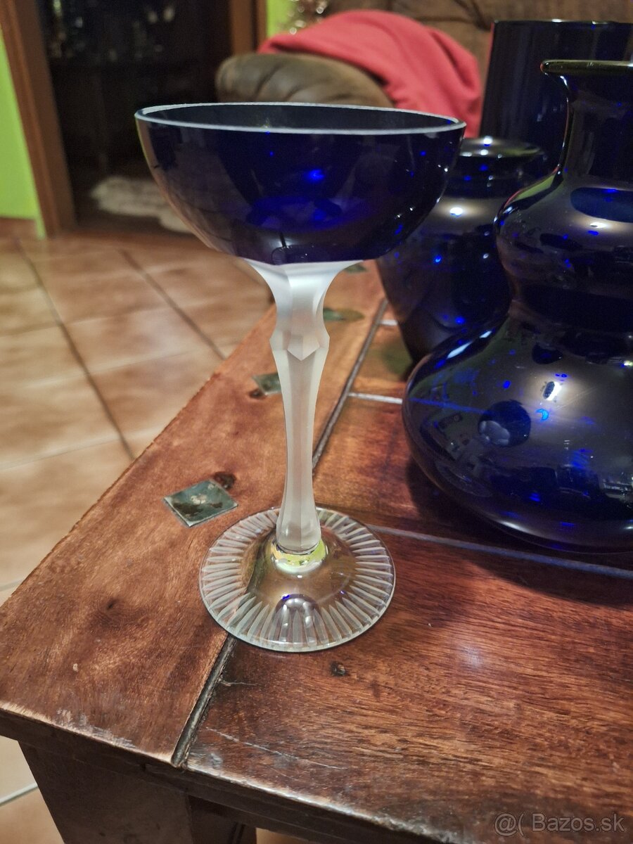 Modré kobaltove sklo - 3