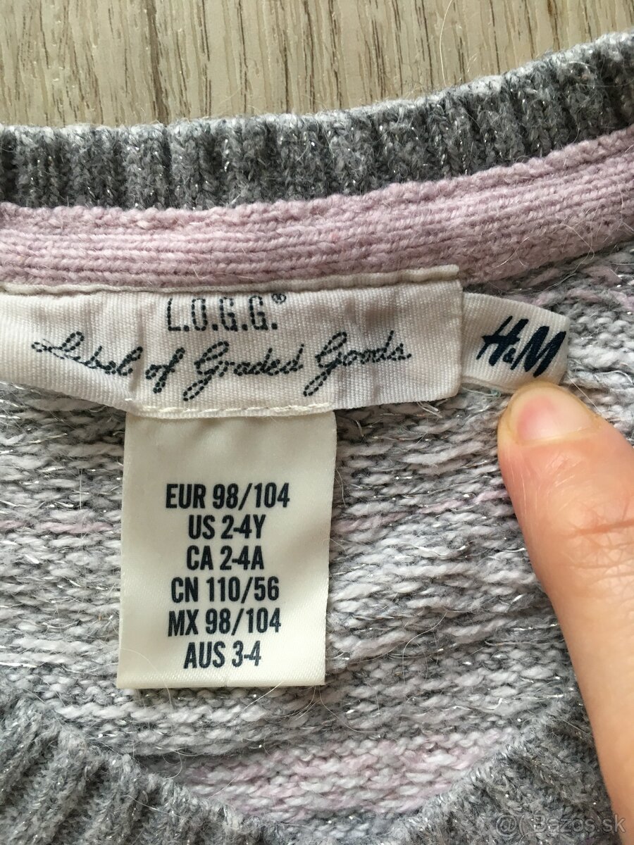 dievčenské úpletové šaty H&M - 3