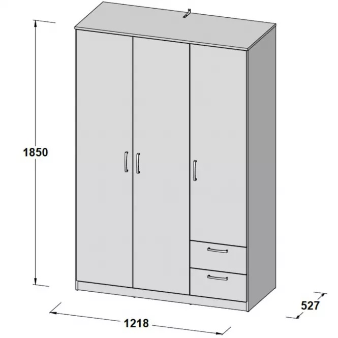 Skriňa Niko 122x185cm - 3