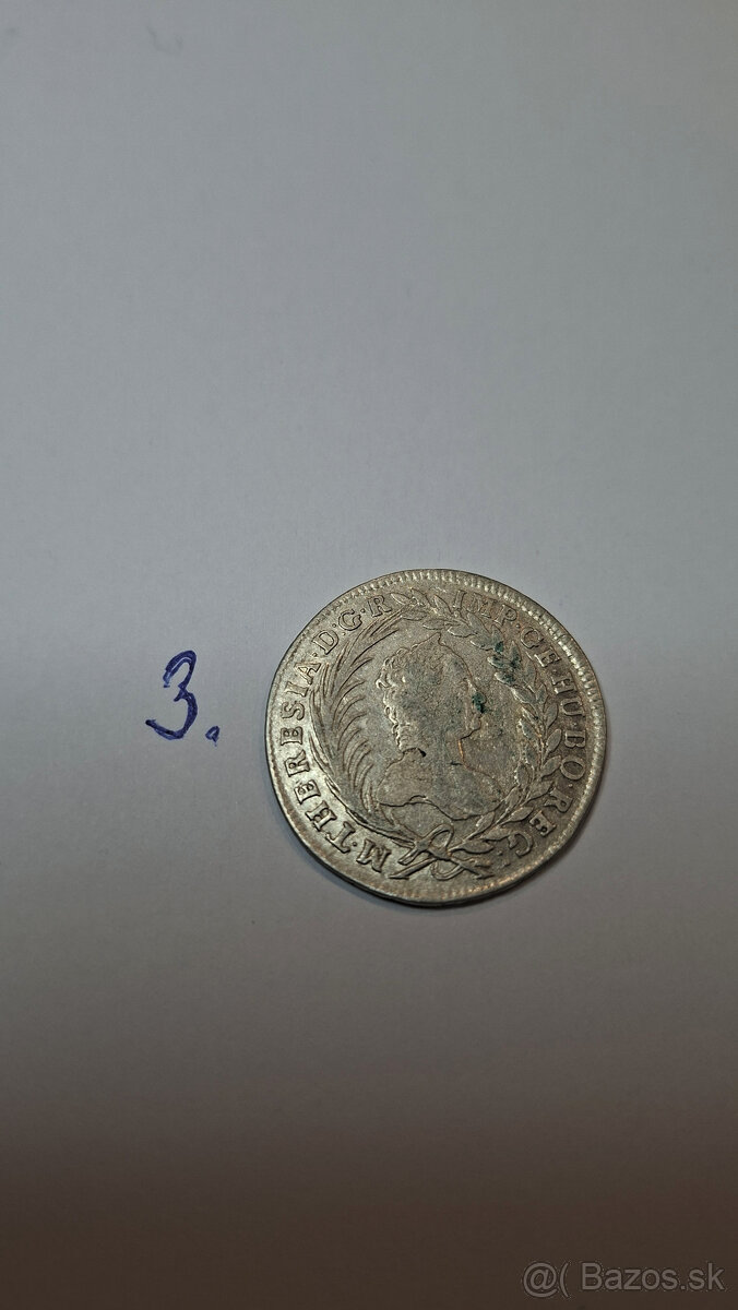 Grajciar,toliar, stara minca M.THERESIA - 3