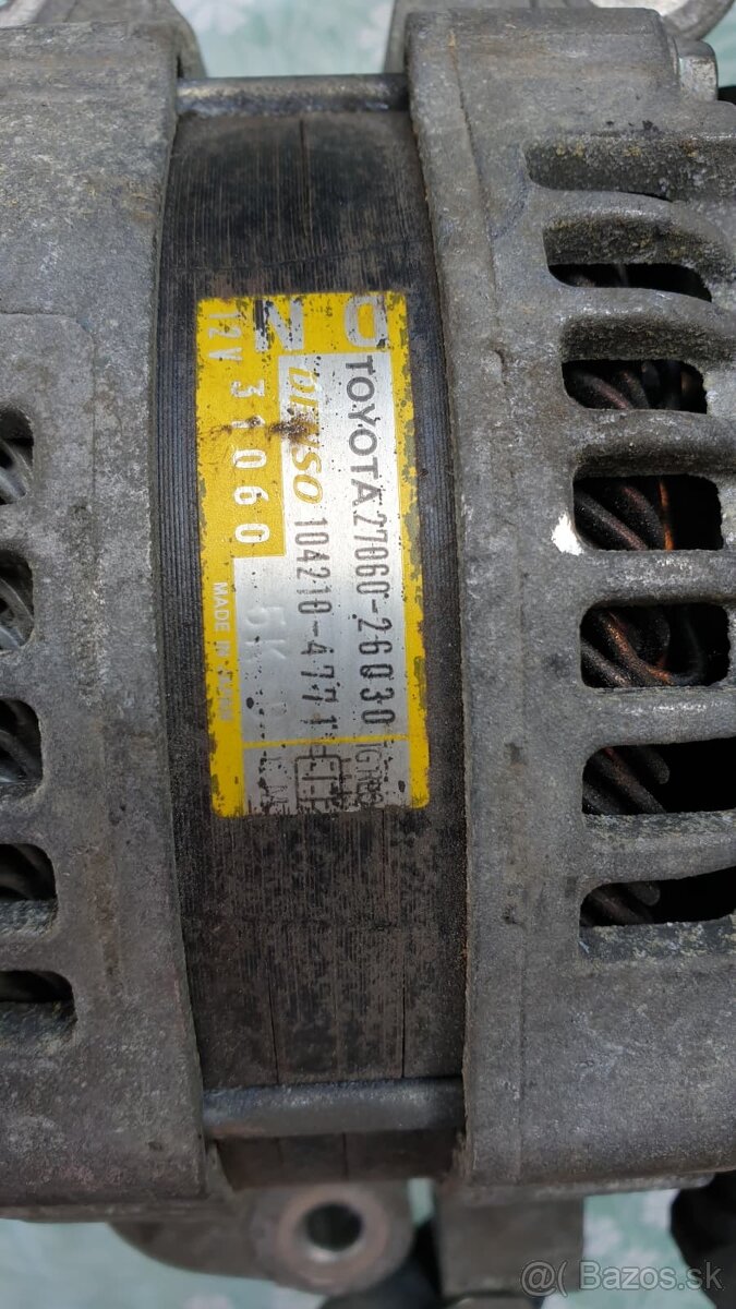 Alternátor Toyota Denso 2706026030 - 3