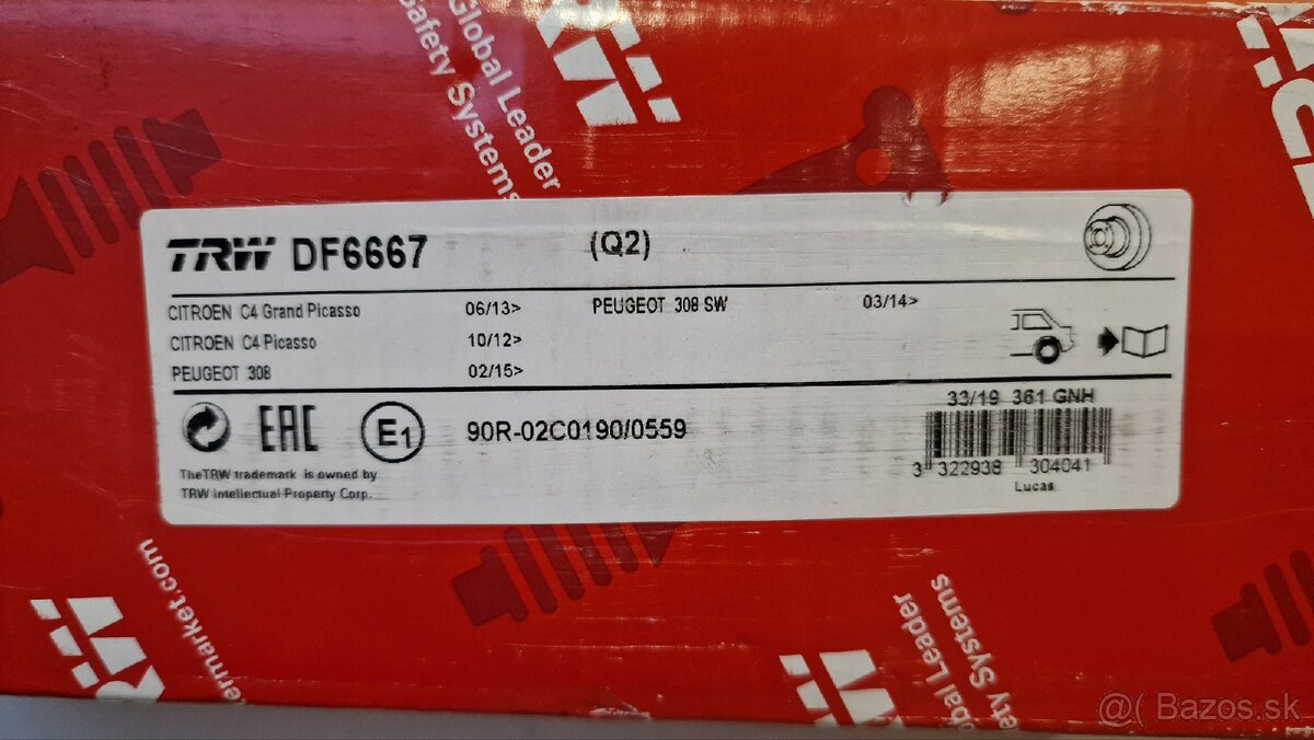 Nové Brzdové kotúče Peugeot Citroën - 3