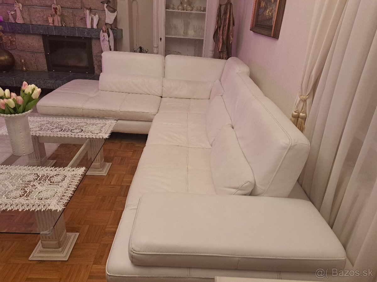 Kožená sedacia súprava - gauč - Eurosofa - 3