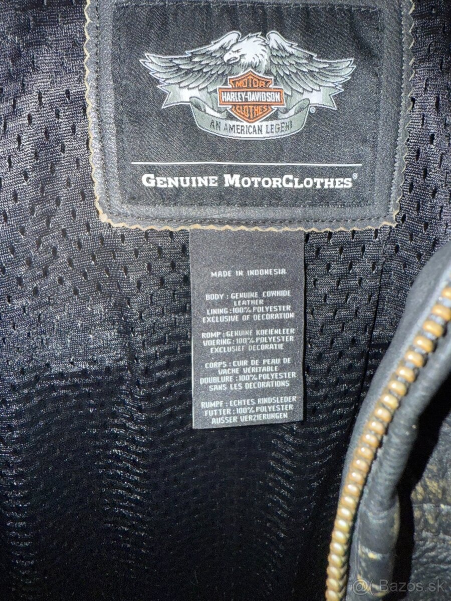 Kožená bunda Harley Davidson Dauntless s odnímateľnými rukáv - 3