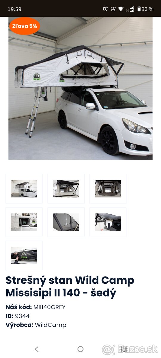 Strešný stan Wild camp Missisipi II 140 - 3