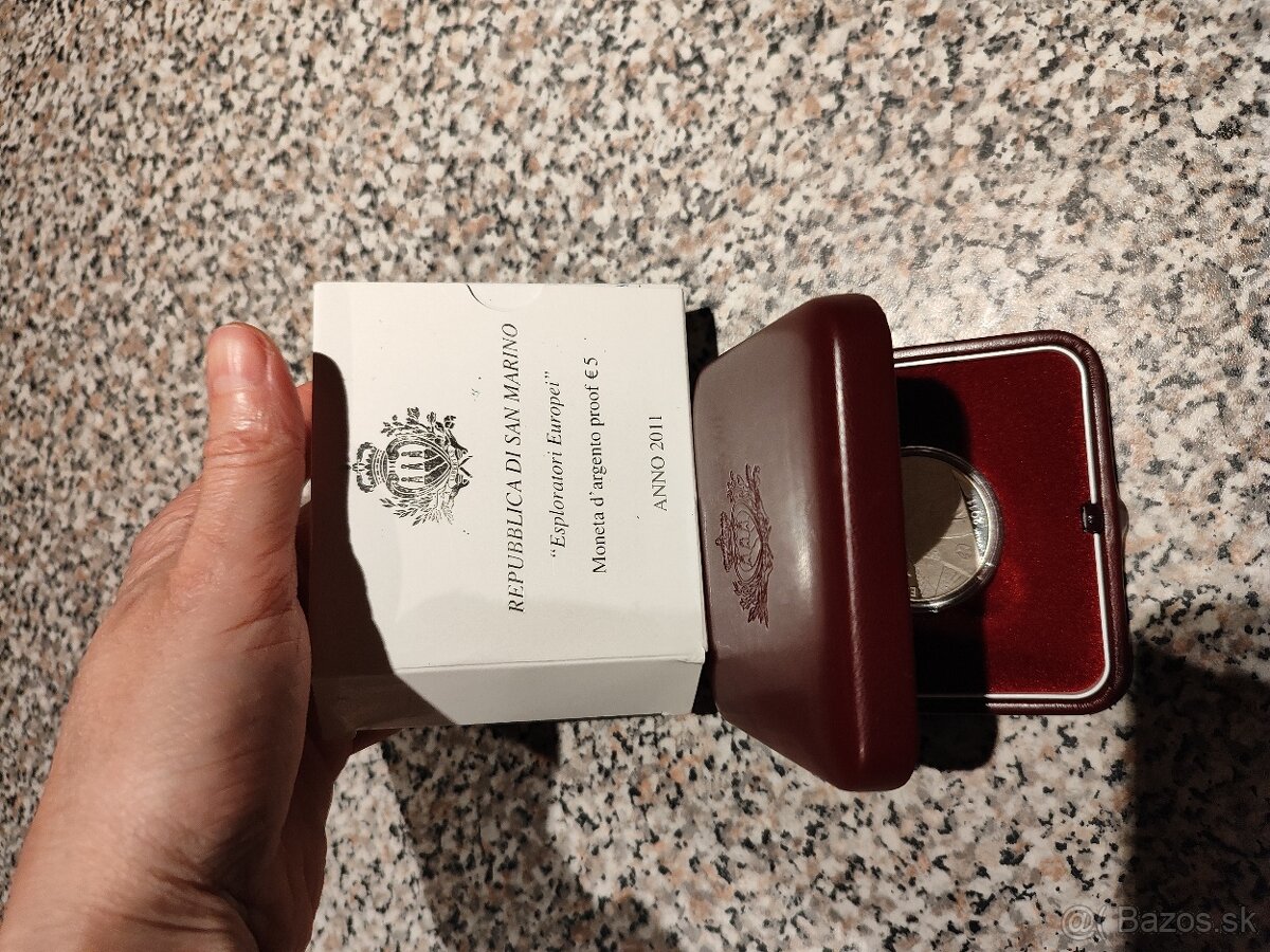 5 euro San Maríno 2011 - European Explorers - PROOF - 3