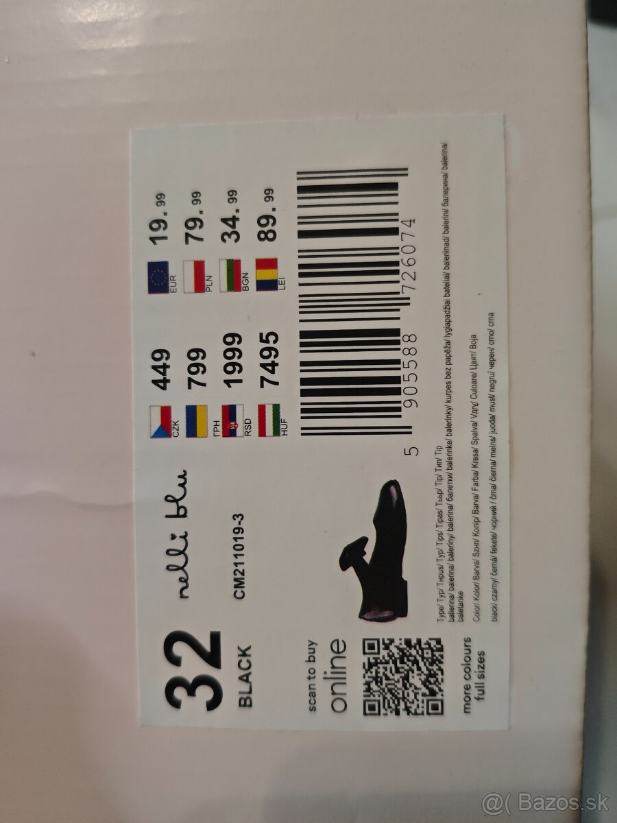 Dievčenské balerínky veľ. 32 - 3