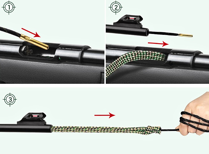 Boresnake čistenie zbraní - 3