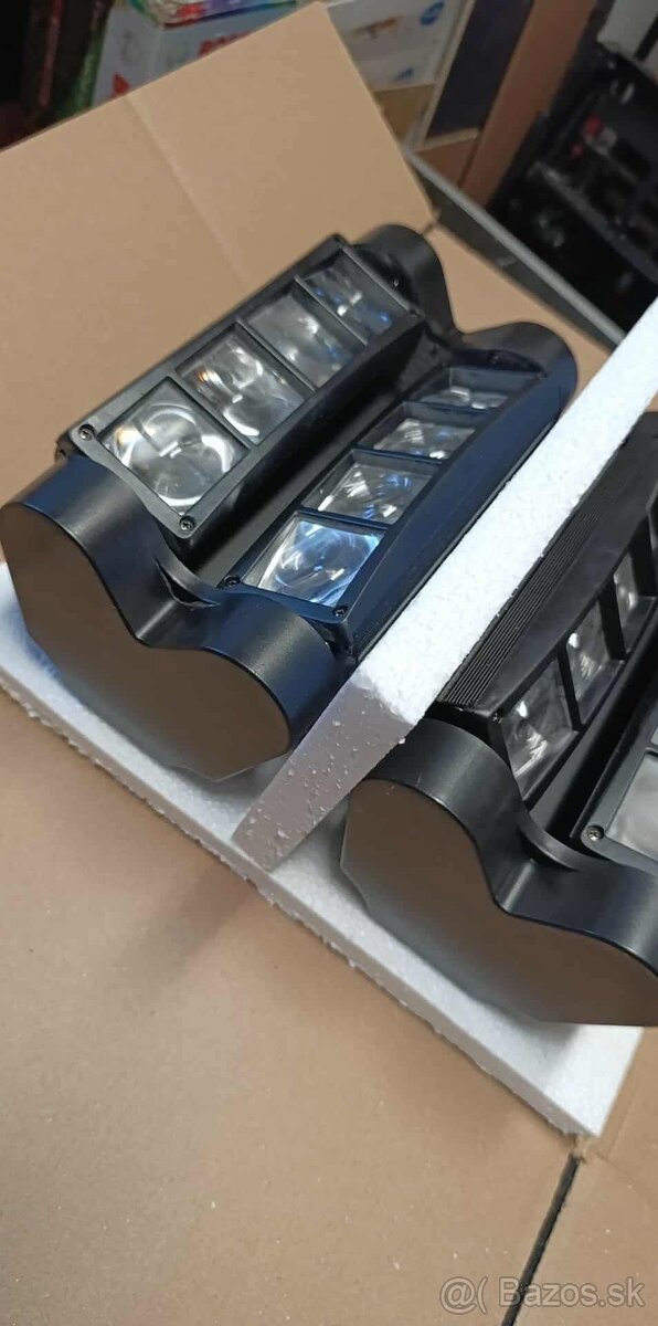 LED SPIDER 2ks 8x3w RGBW DMX nové - 3
