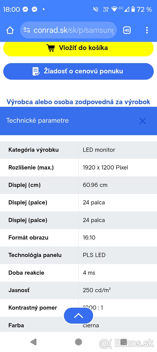 Samsung Professional S24E650BW LED - 3