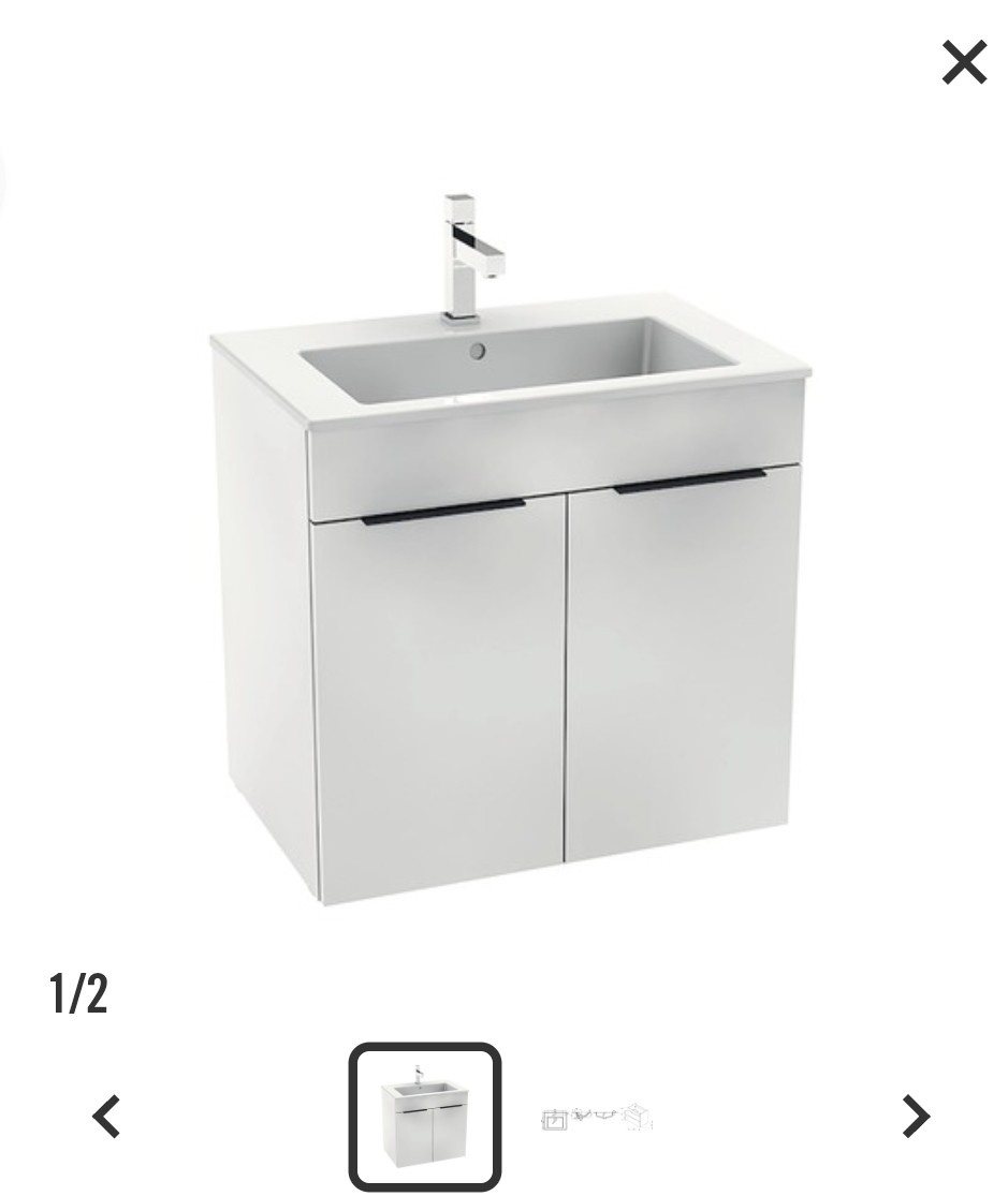 Skrinka a umývadlom JIKA CUBE 65cm - 3