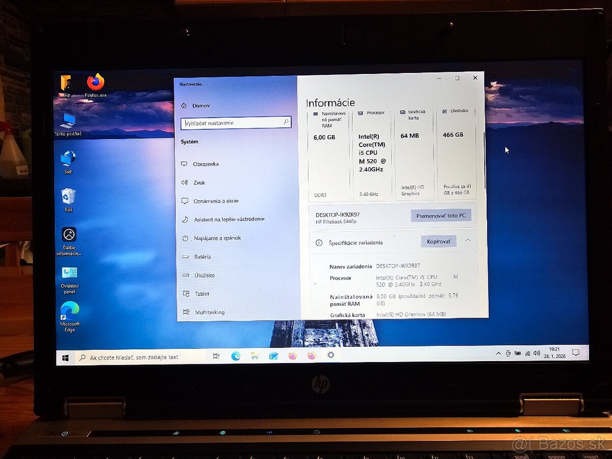 HP ELITEBOOK 8440p - 3