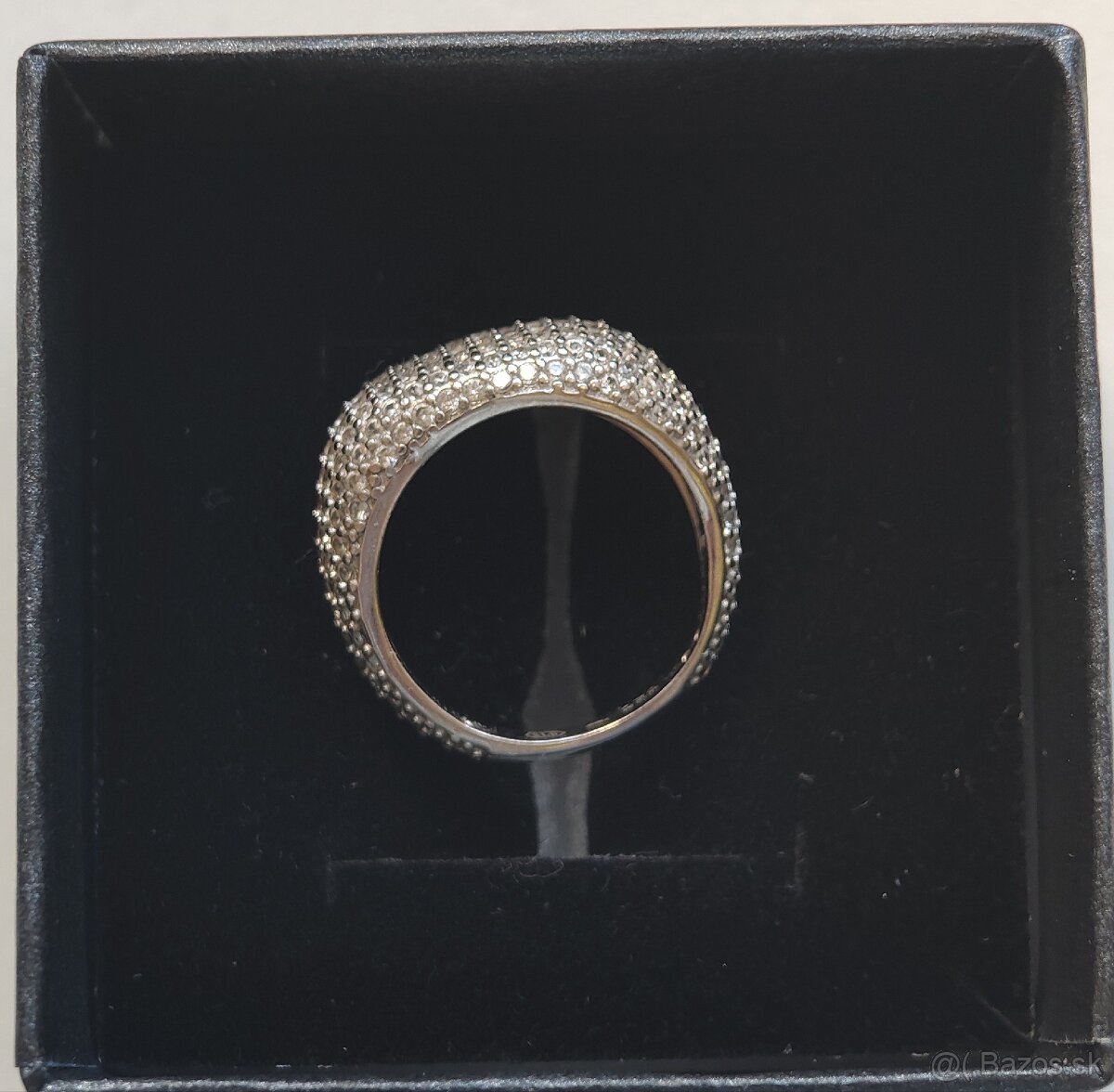 Strieborný prsteň so zirkónmi - 3