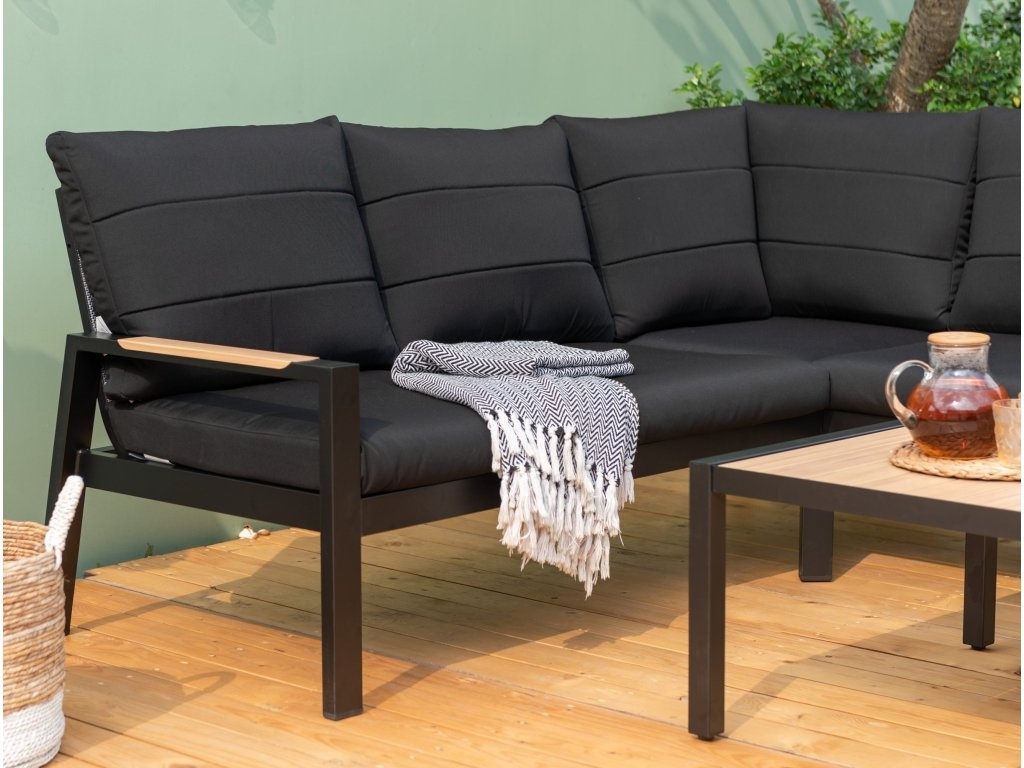 Hliníková rohová súprava čierna - 3