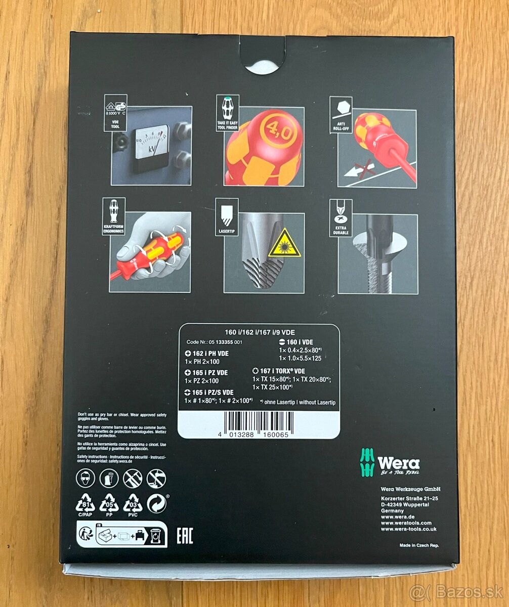 Wera 9 dielna sada šrubovákov VDE - 05133355001 - 3