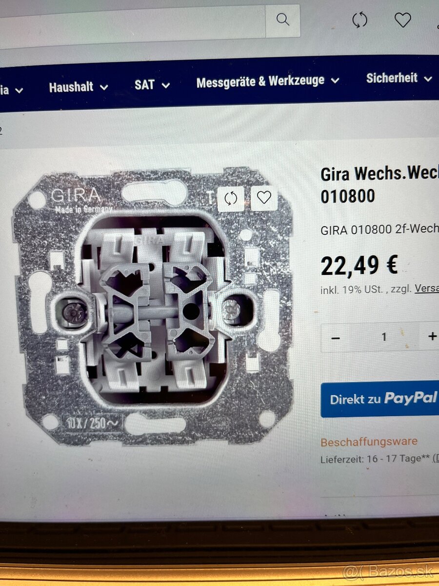 GIRA spínač 5B - 3