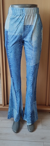 široke dámske nohavice S - 3