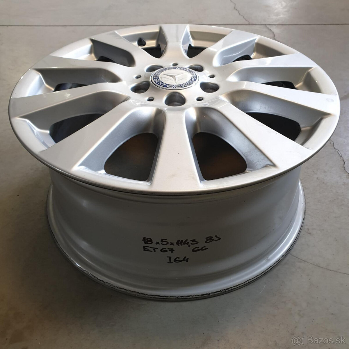 Hliníkové Mercedes disky 5x114.3 R18 8J ET67 - 3