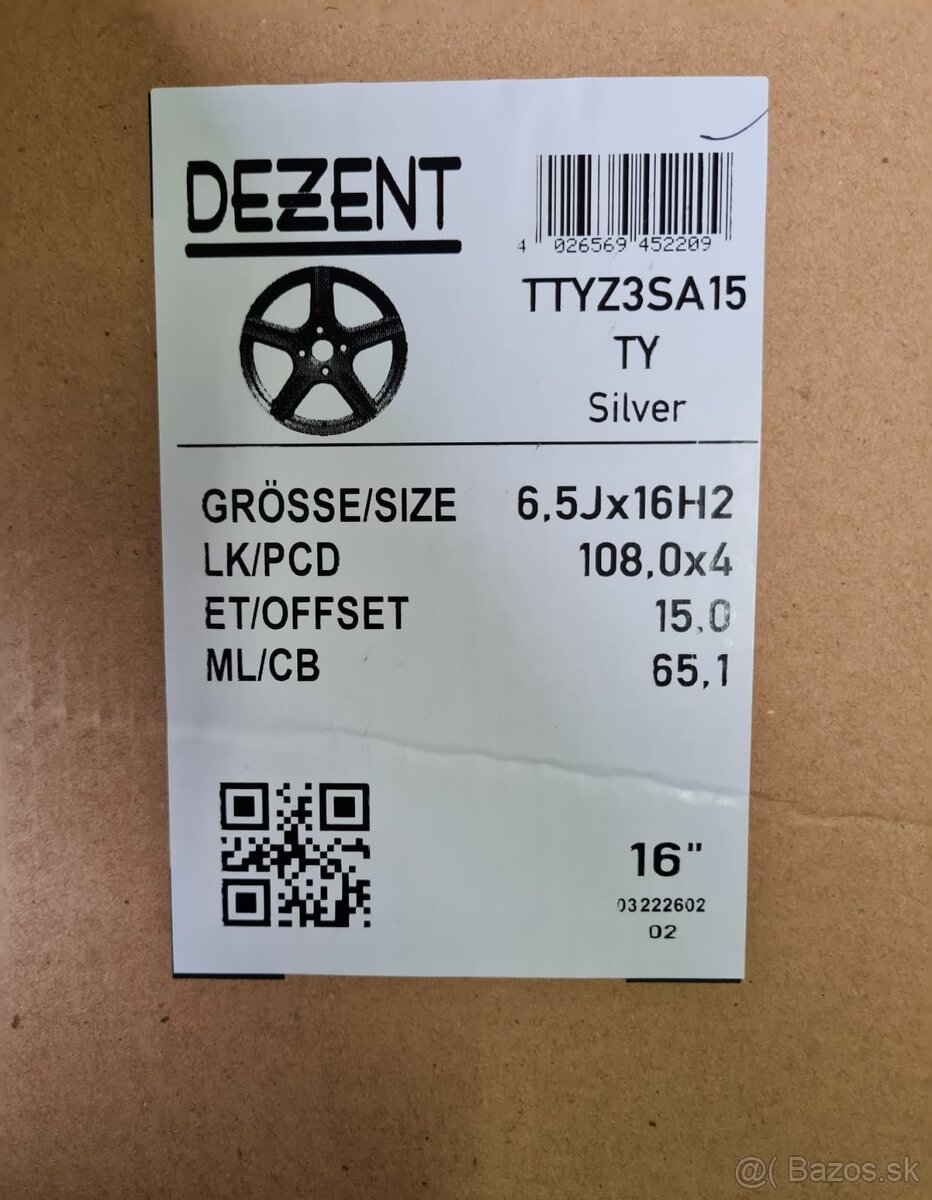 4x108 R16 Peugeot, Citroën, Opel - 3