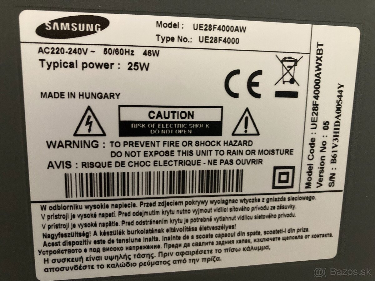 SAMSUNG televízor LED 71,1 cm (28") - 3
