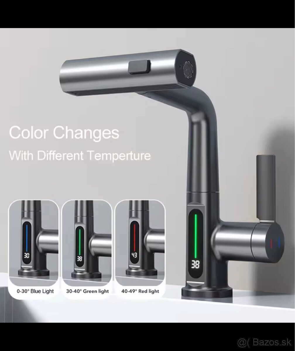 Kuchynská batéria s digitálnym LED displejom - 3