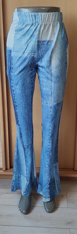 široke dámske nohavice S - 3