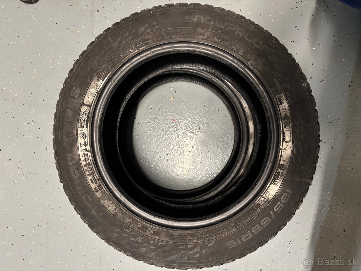 Predám zimné gumy 185/65 r15 - 3