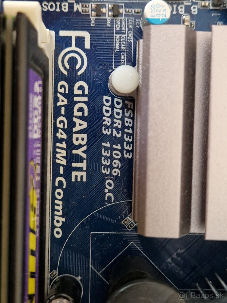 Gigabyte GA-G41M- combo, Intel E6550, RAM 4GB DDR2 - 3