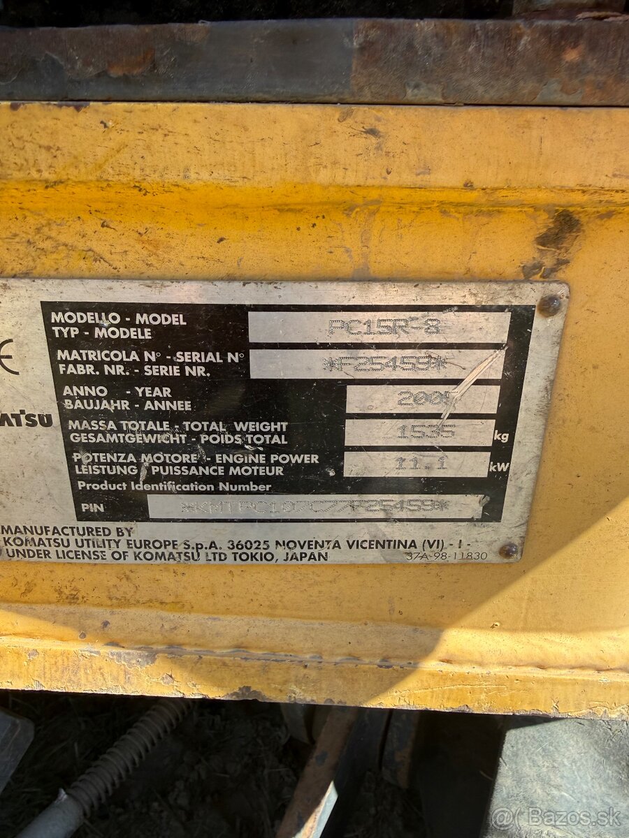 komatsu pc15r - 3