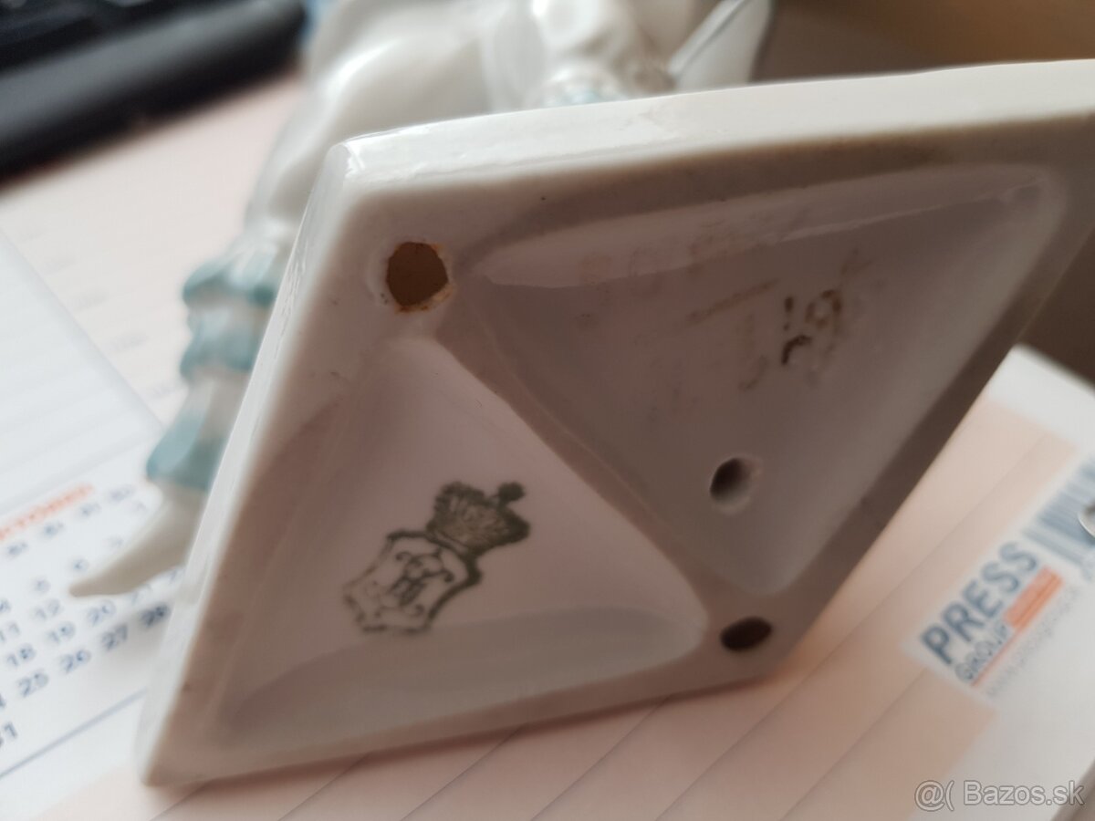 Porcelánový párik harlekýnov ART DECO - 3