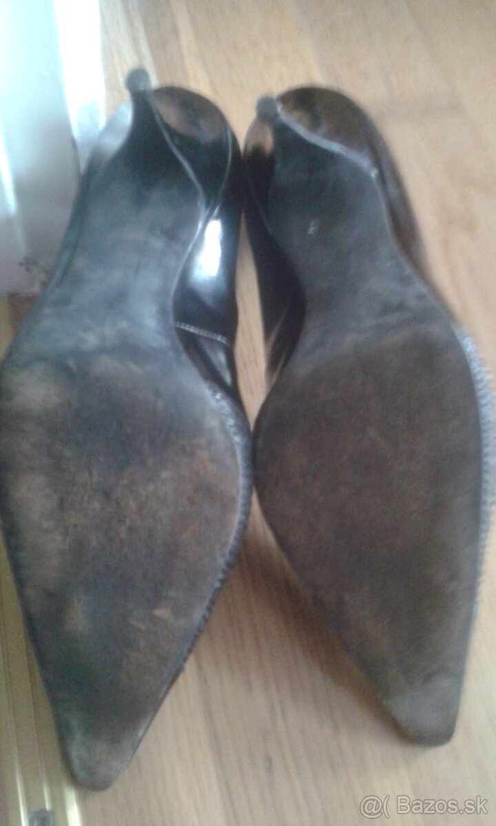 čierne lodičky Salamander - 3