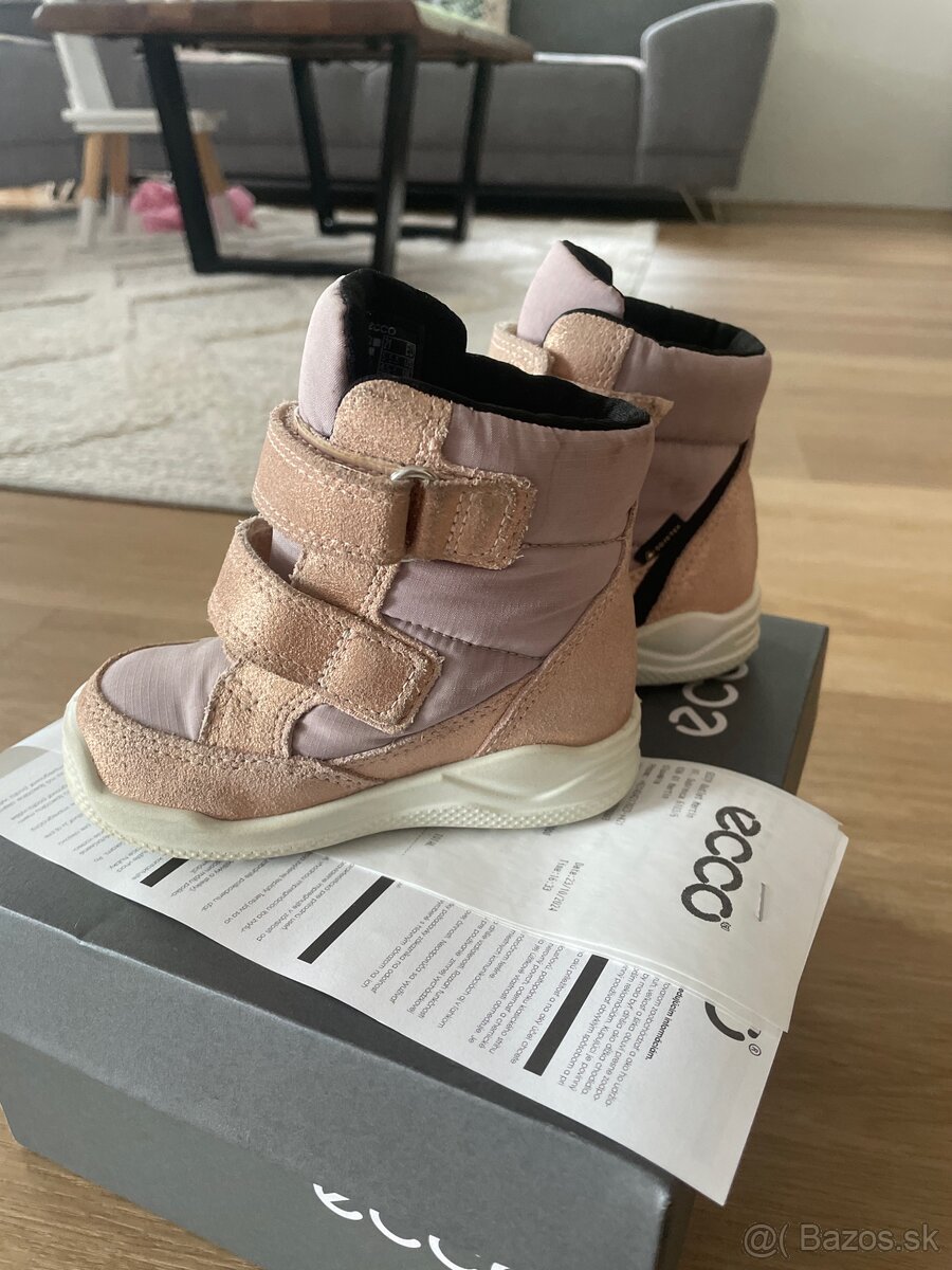 Dievčenské zimné ecco topánky, veľ. 21 - 3