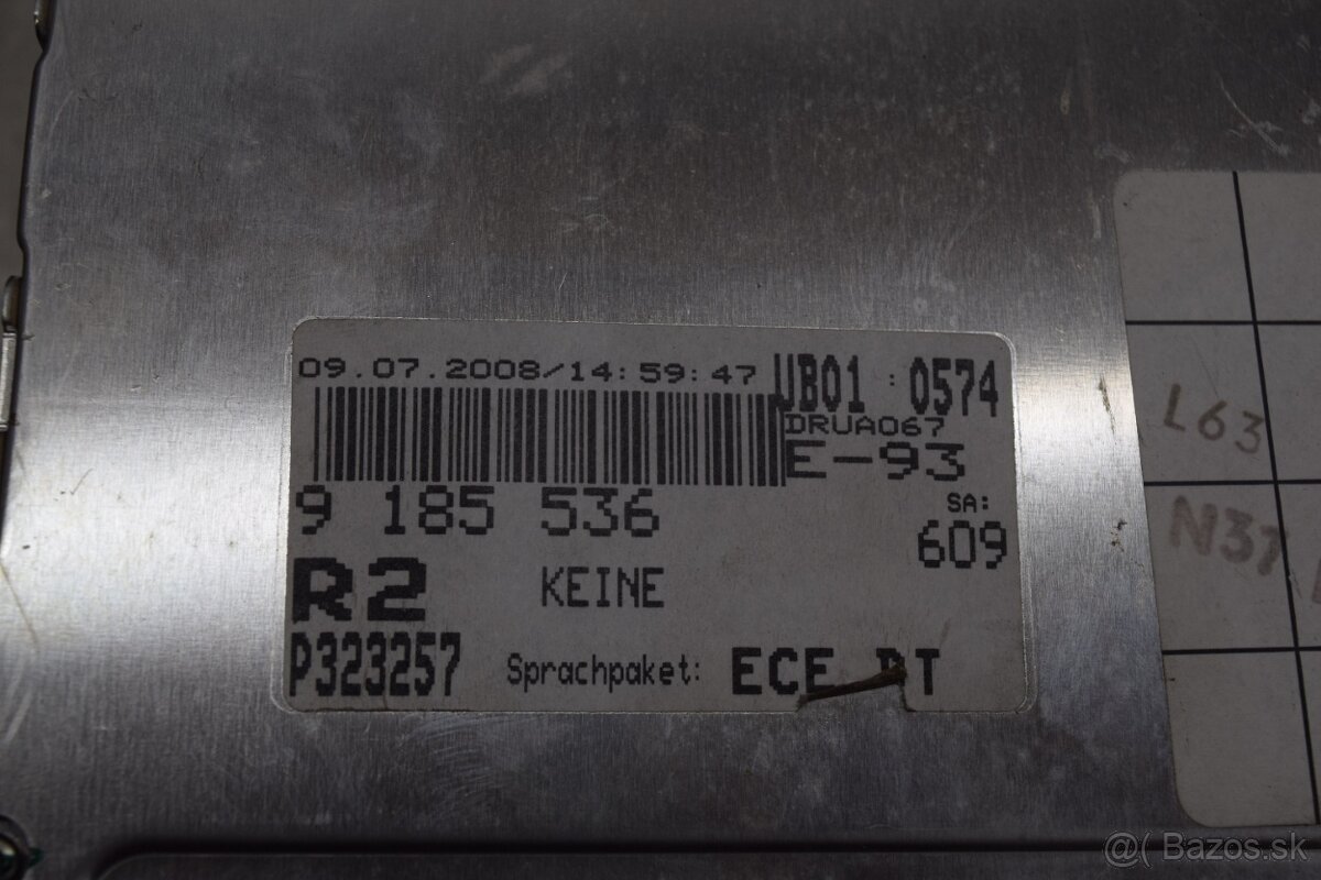 BMW CCC radio navigacia E90 E91 E93 9185536 OK funckne - 3