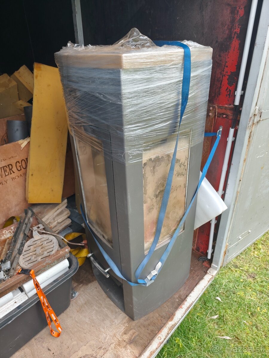 Panoramatické krbové kachle – 7 kW, veľké ohnisko - 3