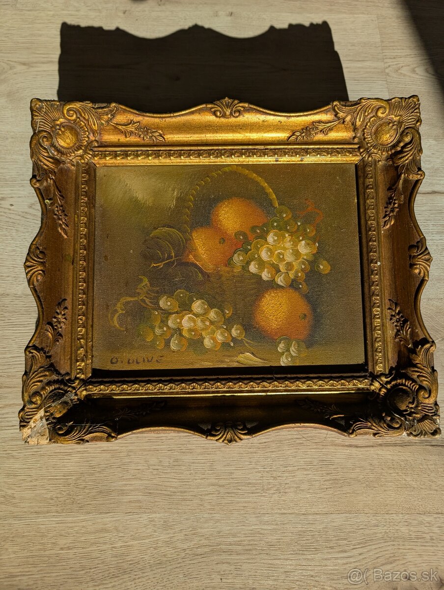 Starožitný obraz v ráme - 3