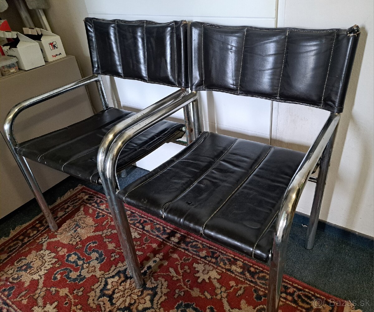Retro, vintage, stoličky 2ks - 3