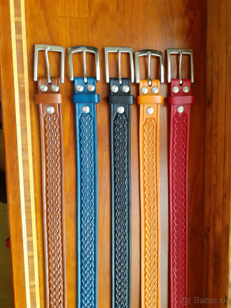 Kožený opasok Handmade - 3