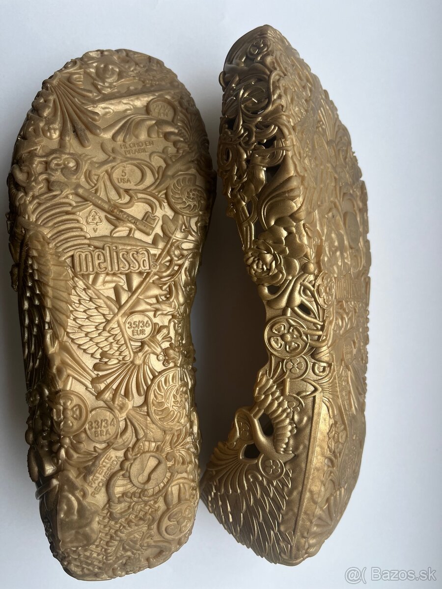 Zlaté balerínky Melissa 35/36 - 3