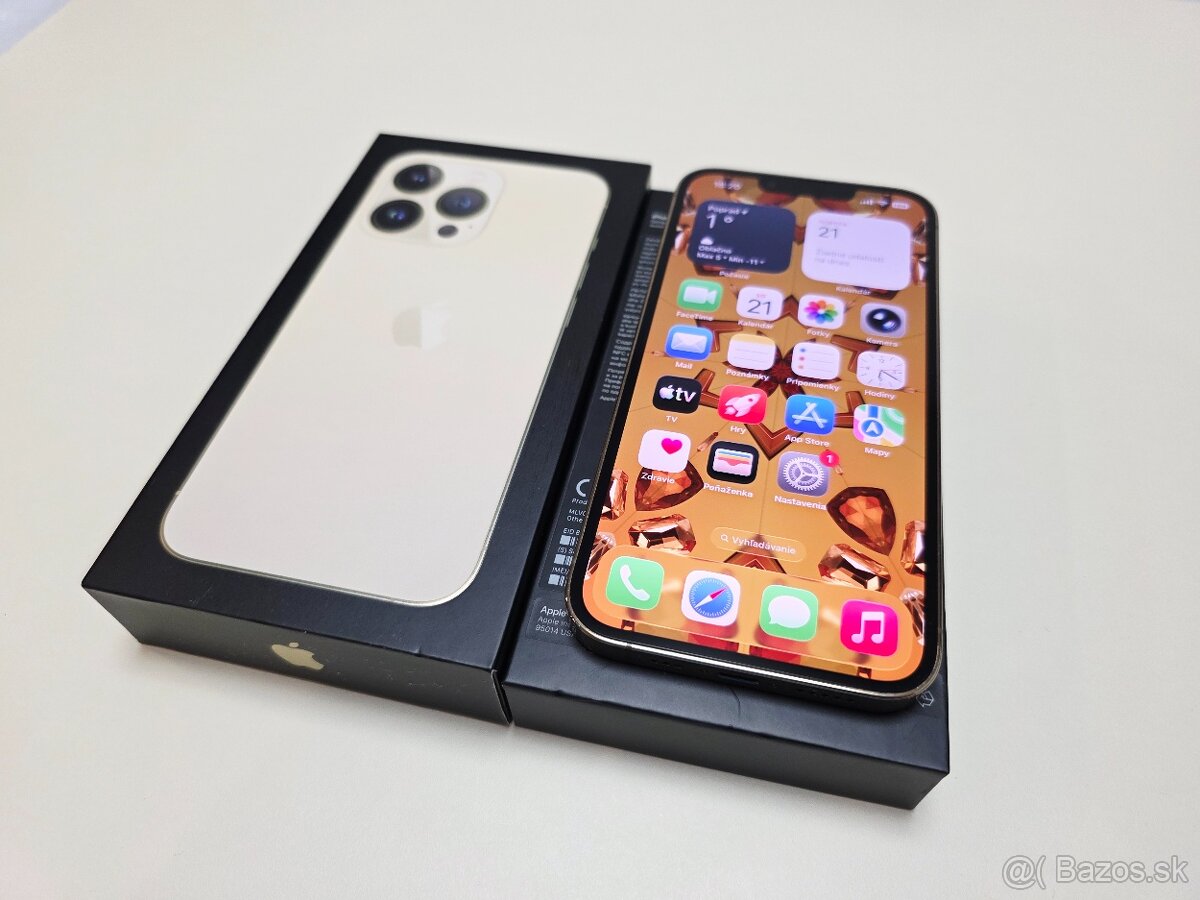 APPLE IPHONE 13 PRO GOLD TOP STAV,BATERKA 100% - 3